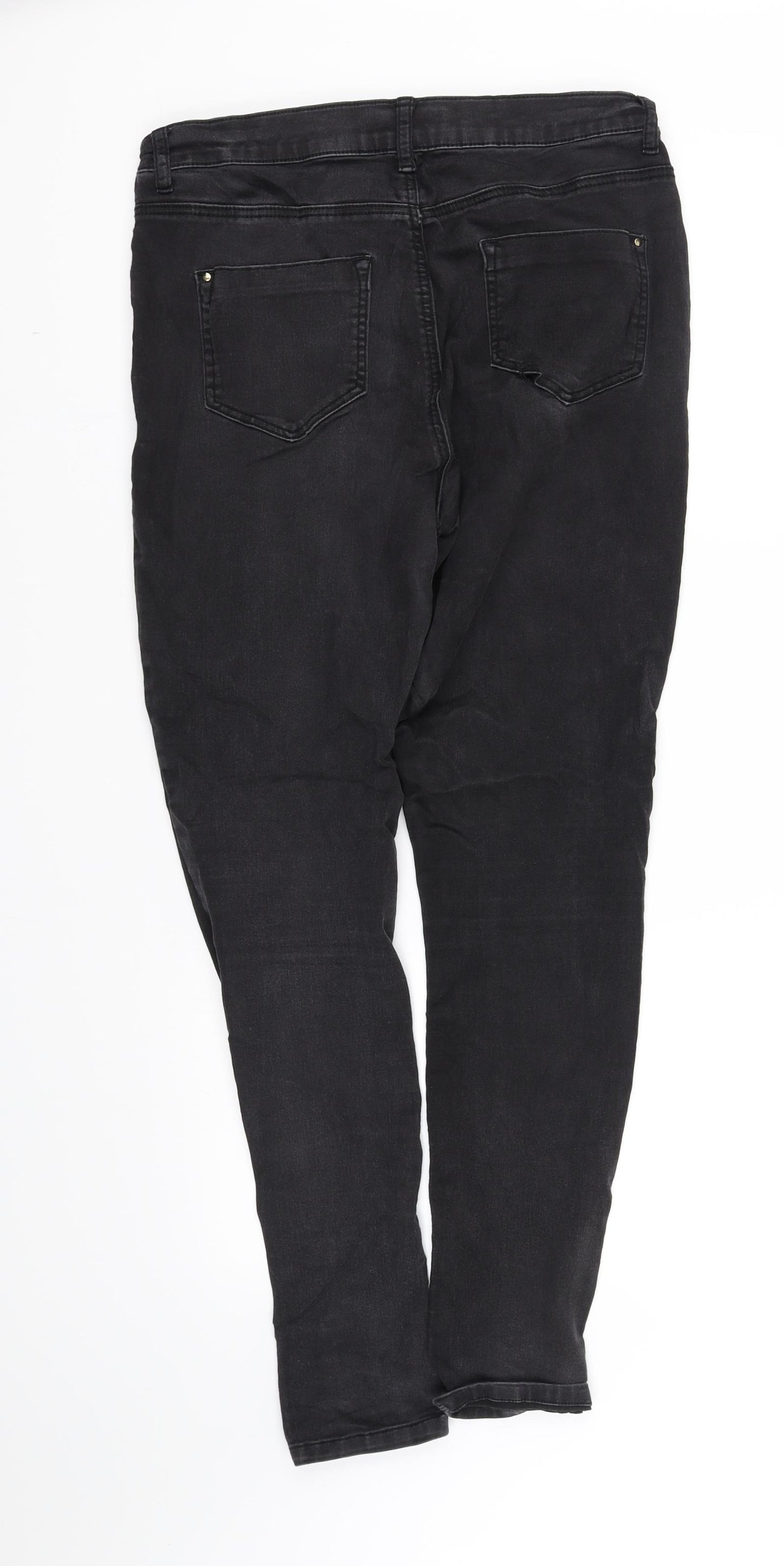 pre worn Womens Black   Trousers  Size 10 L32 in