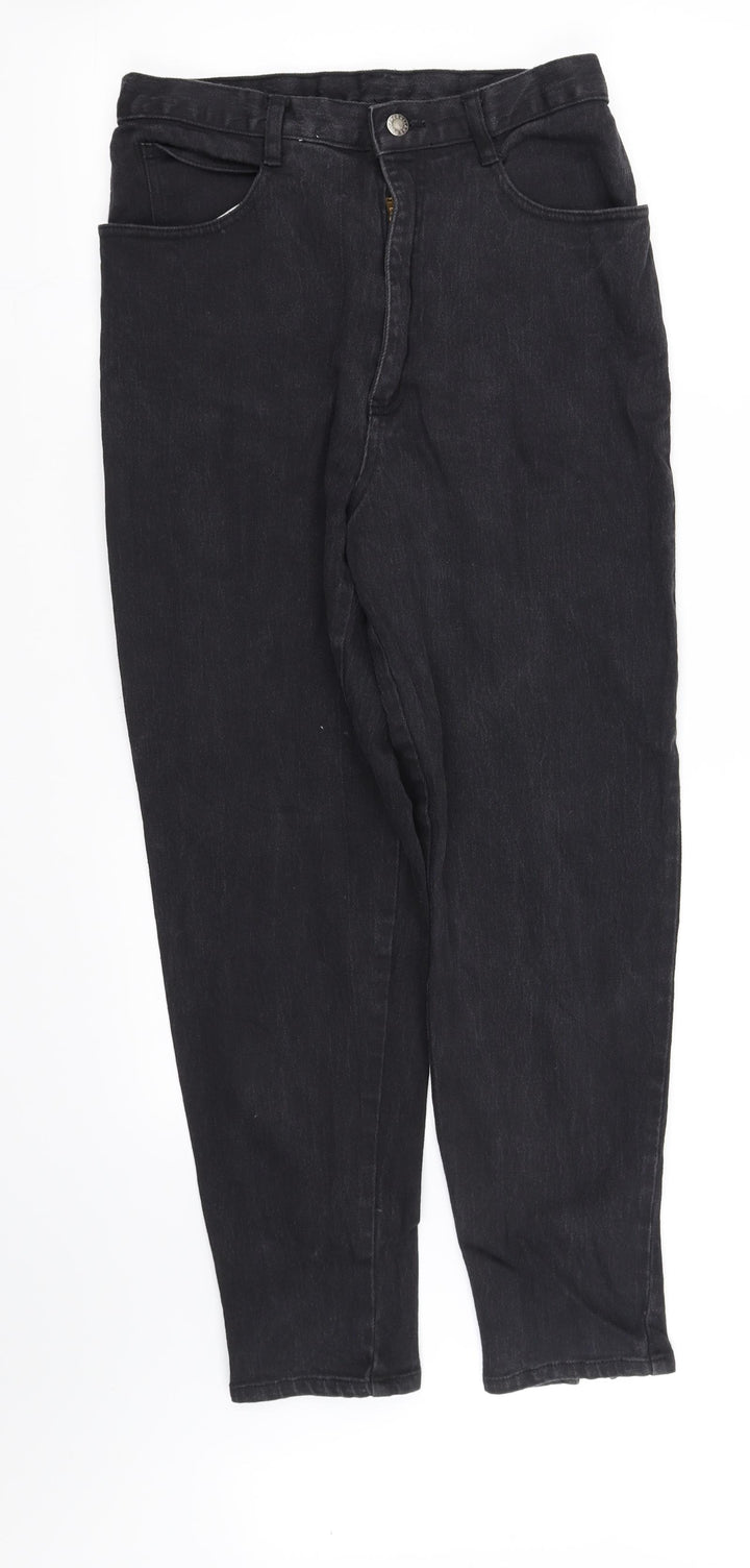 pre worn Womens Black   Straight Jeans Size 14 L34 in