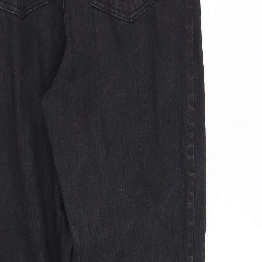 pre worn Womens Black   Straight Jeans Size 14 L34 in
