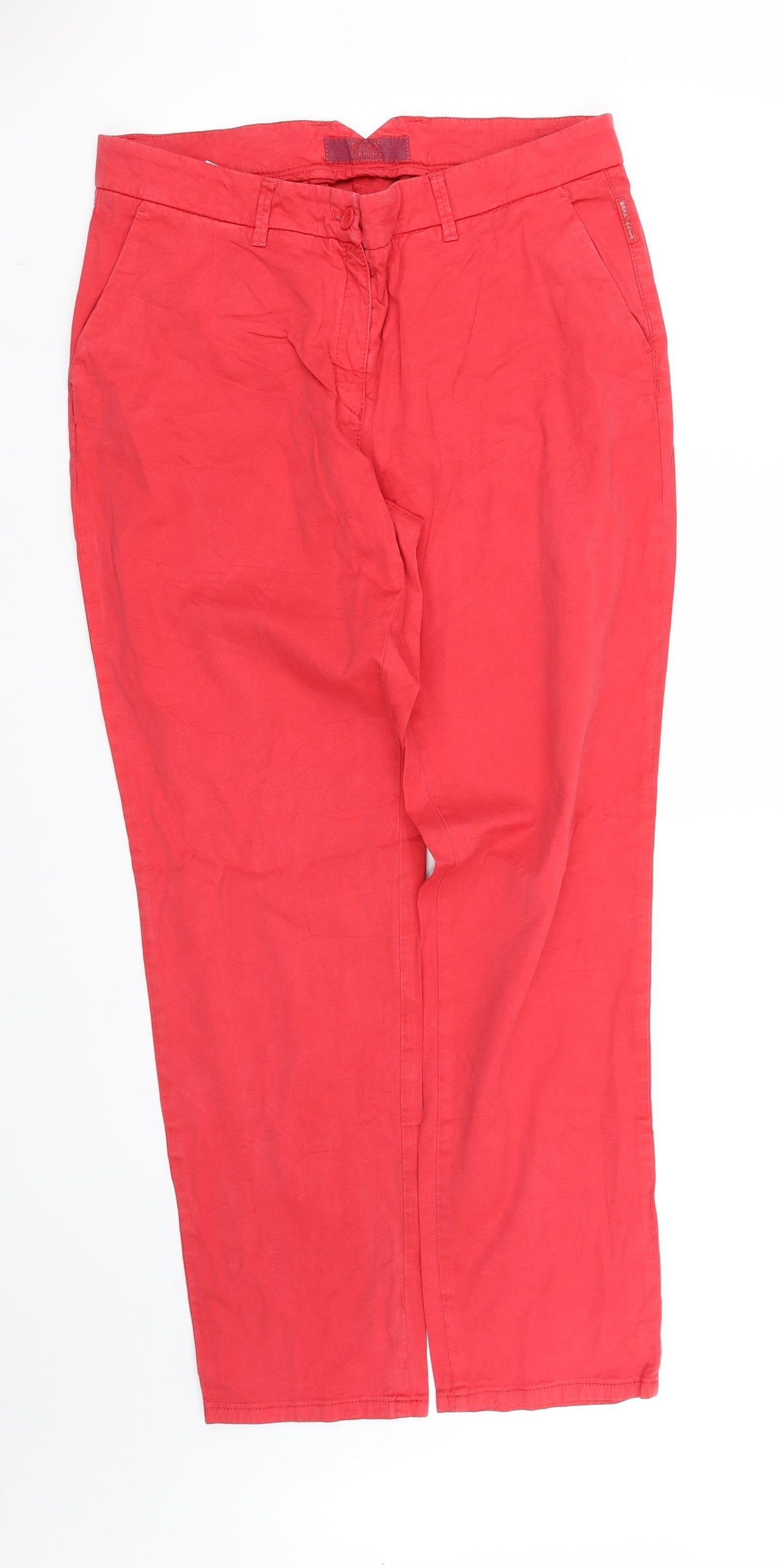 pre worn Womens Red   Straight Jeans Size 16 L35 in