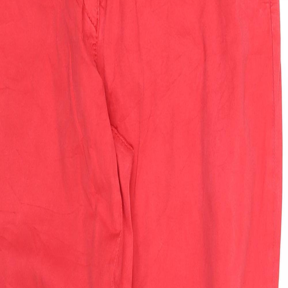 pre worn Womens Red   Straight Jeans Size 16 L35 in