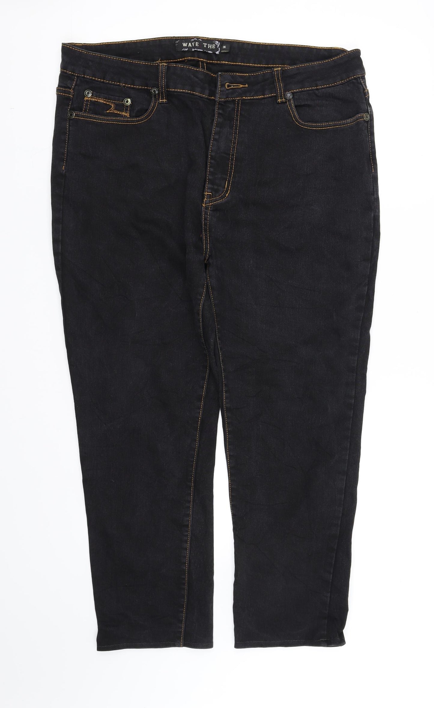 wave tip Womens Blue   Trousers  Size 12 L28 in