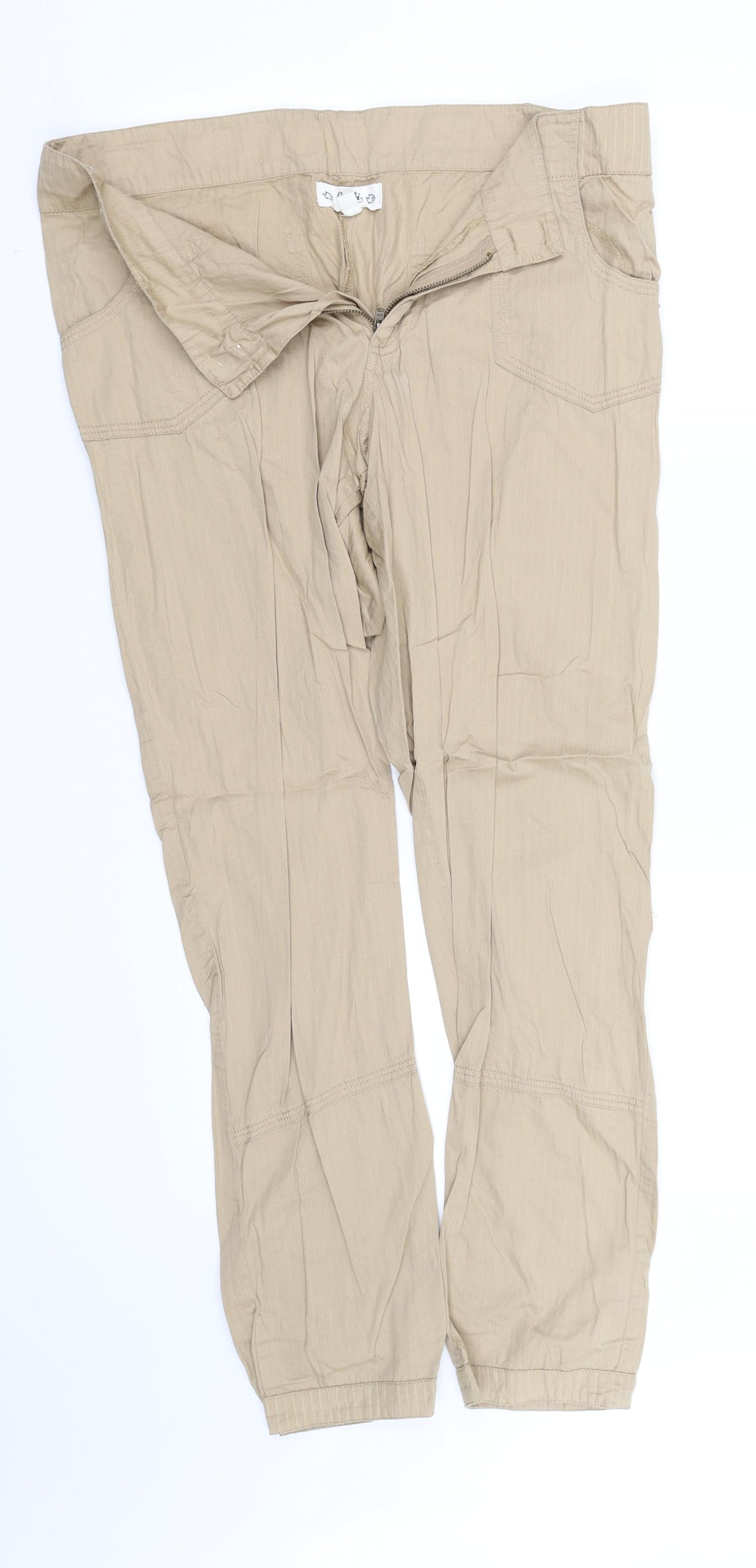 pre worn Womens Beige   Trousers  Size L L32 in