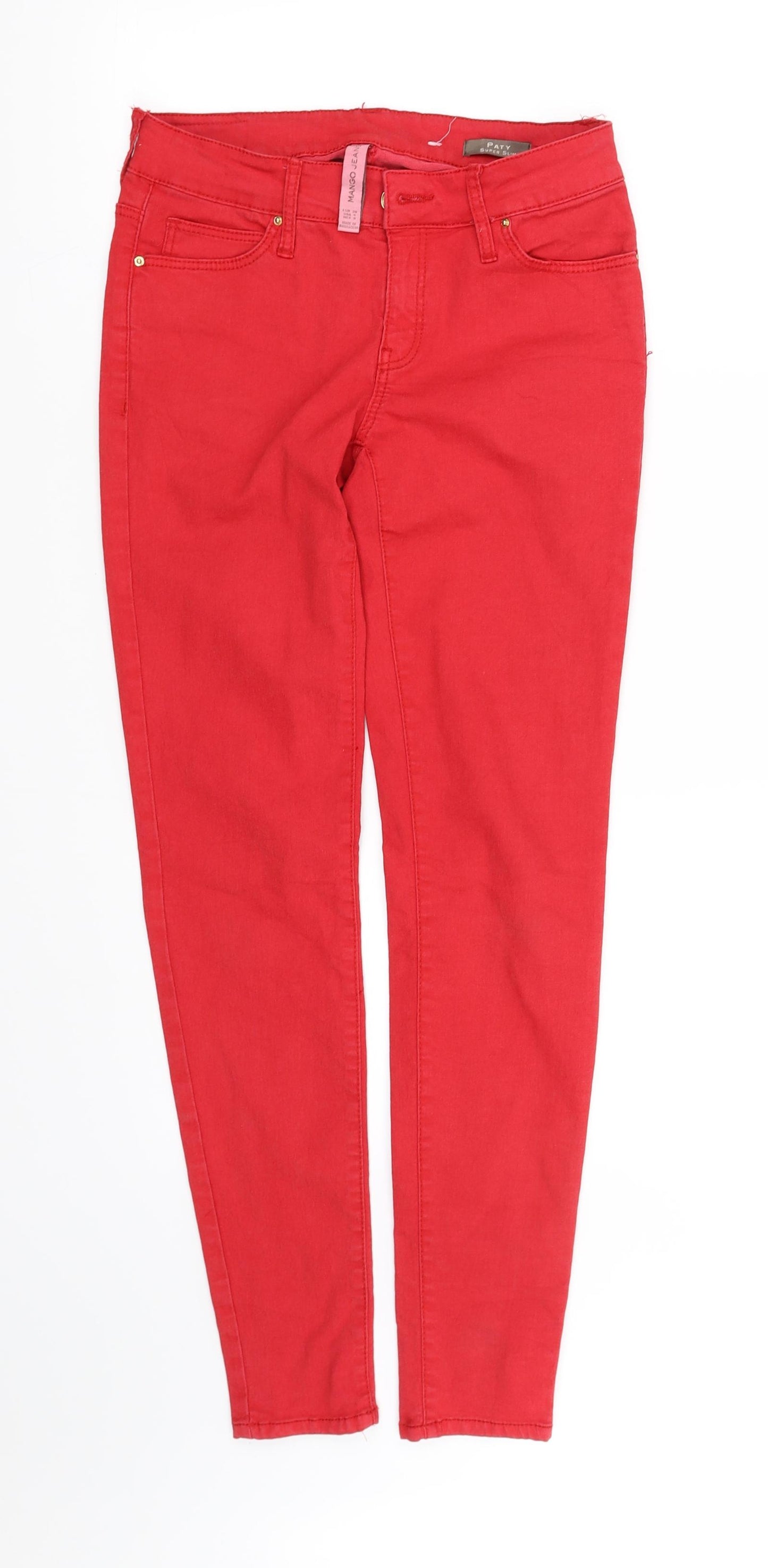 pre worn Womens Red   Skinny Jeans Size 10 L31 in