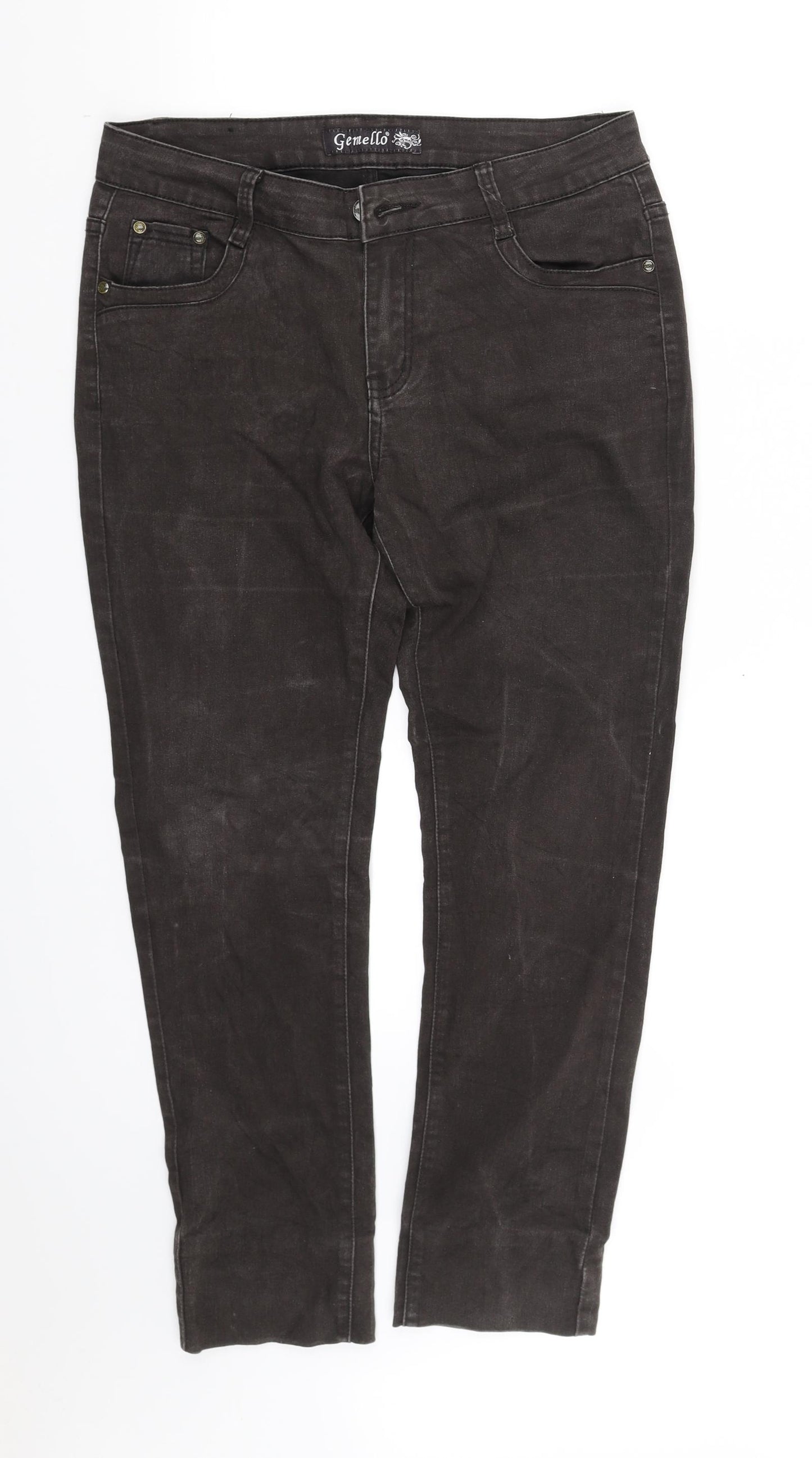 pre worn Womens Black   Trousers  Size 12 L32 in
