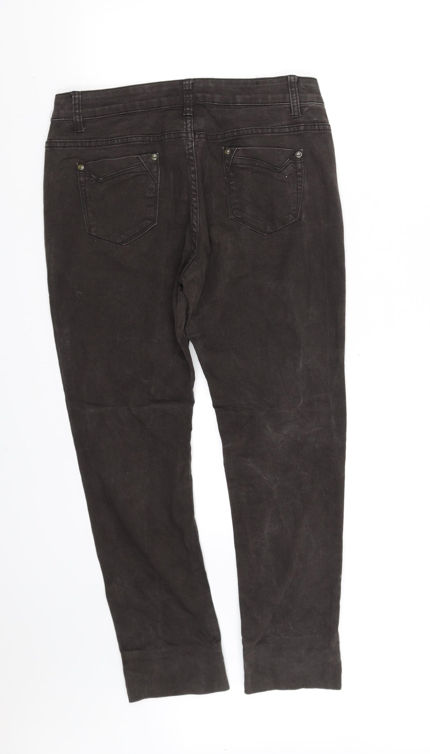 pre worn Womens Black   Trousers  Size 12 L32 in