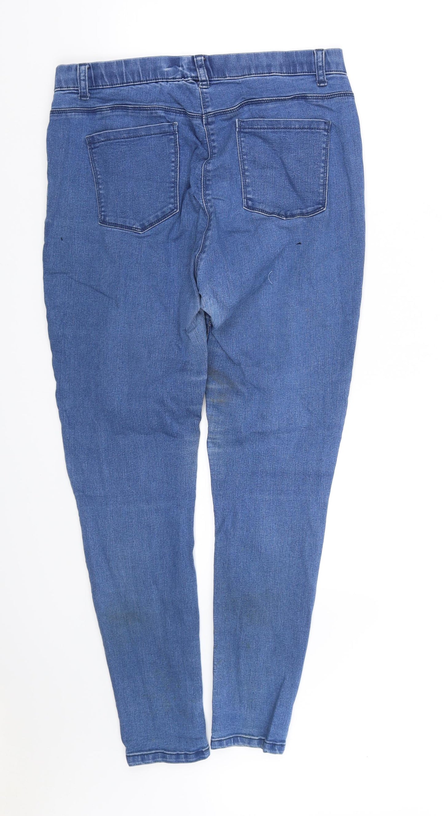 M&Co Womens Blue   Straight Jeans Size 10 L34 in