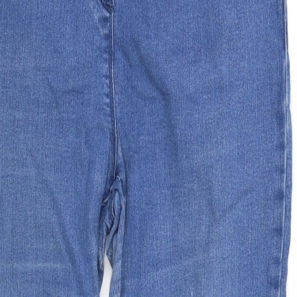 M&Co Womens Blue   Straight Jeans Size 10 L34 in