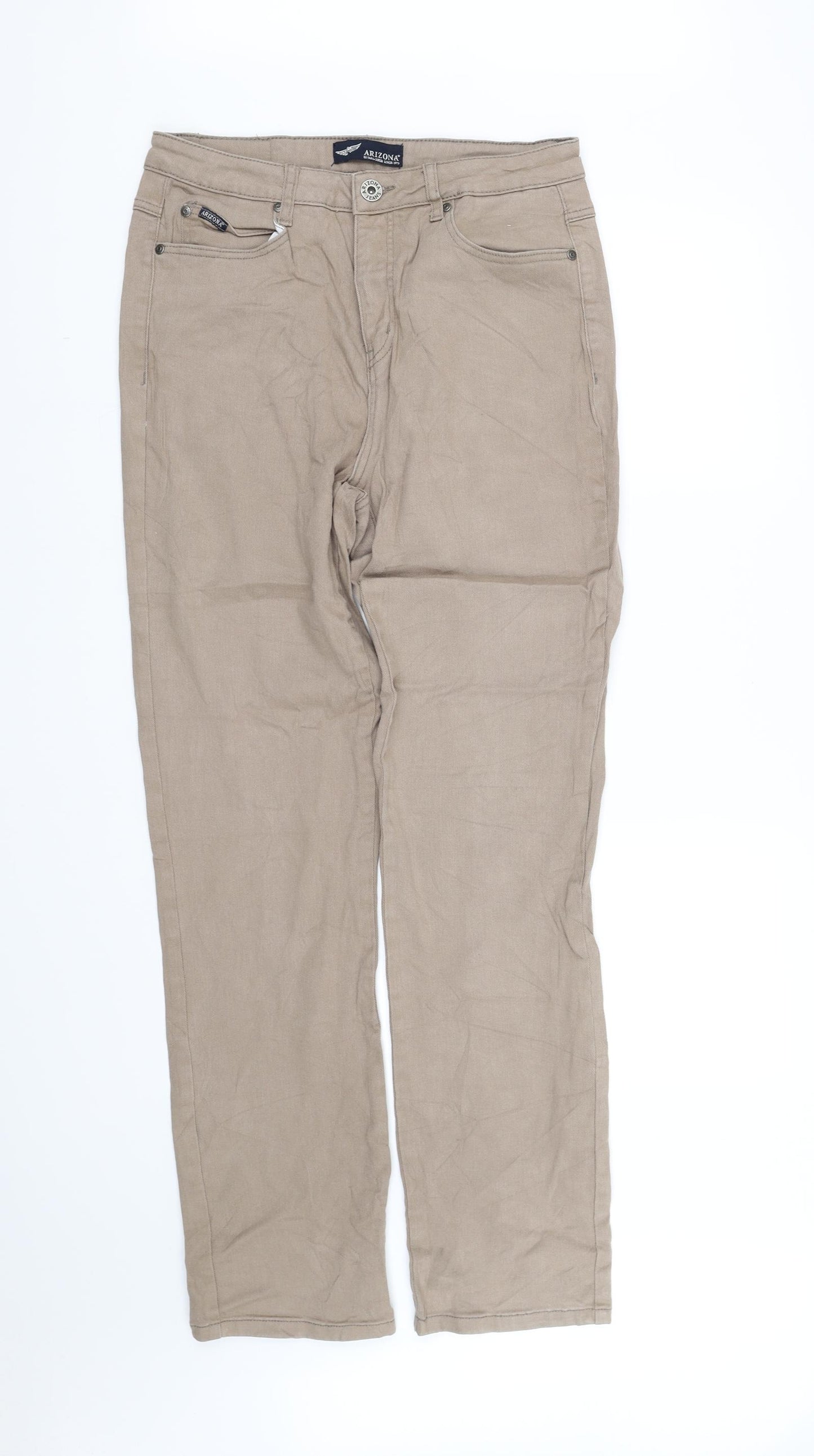 arazona  Womens Beige   Straight Jeans Size 16 L34 in