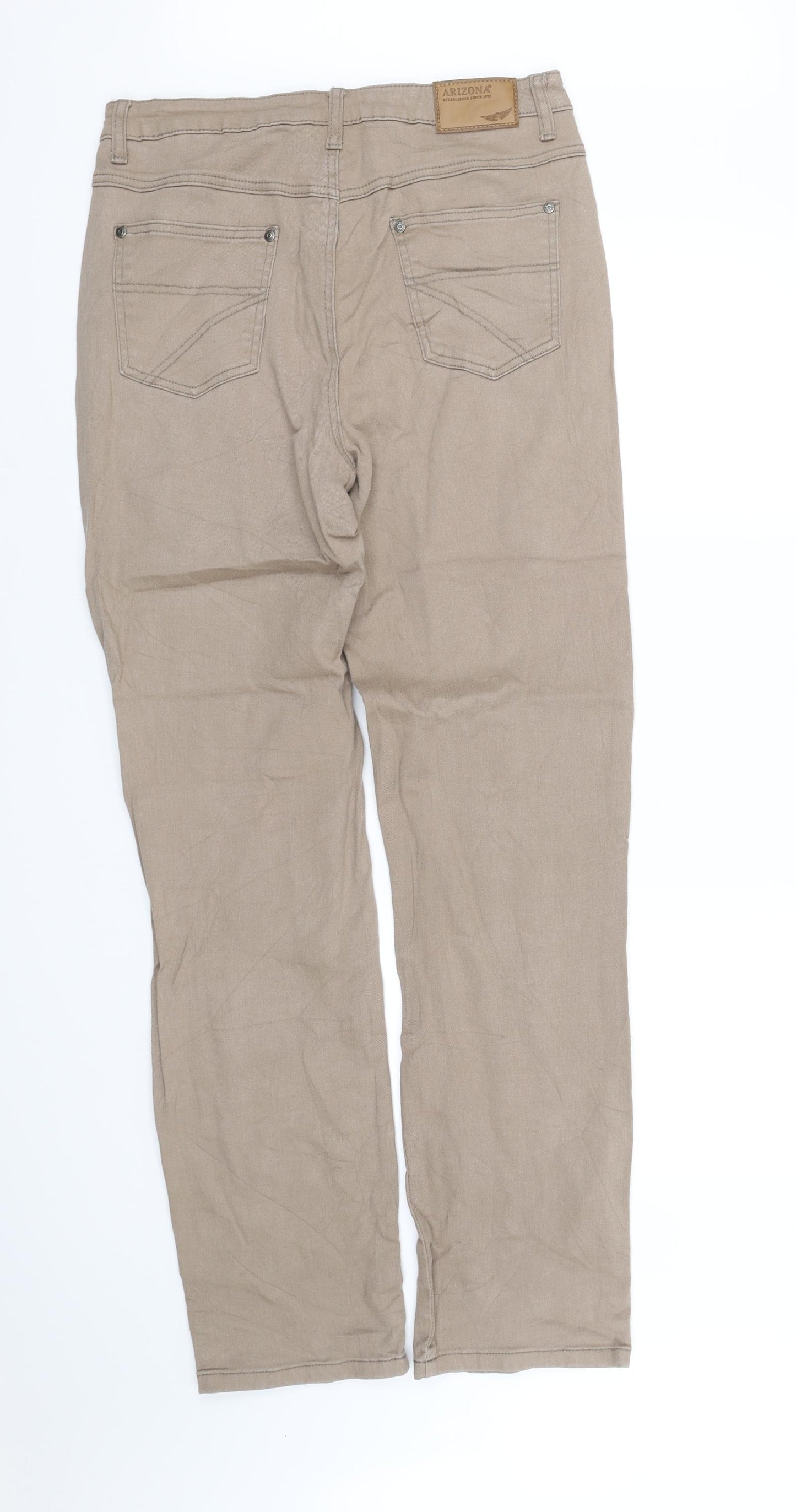 arazona  Womens Beige   Straight Jeans Size 16 L34 in