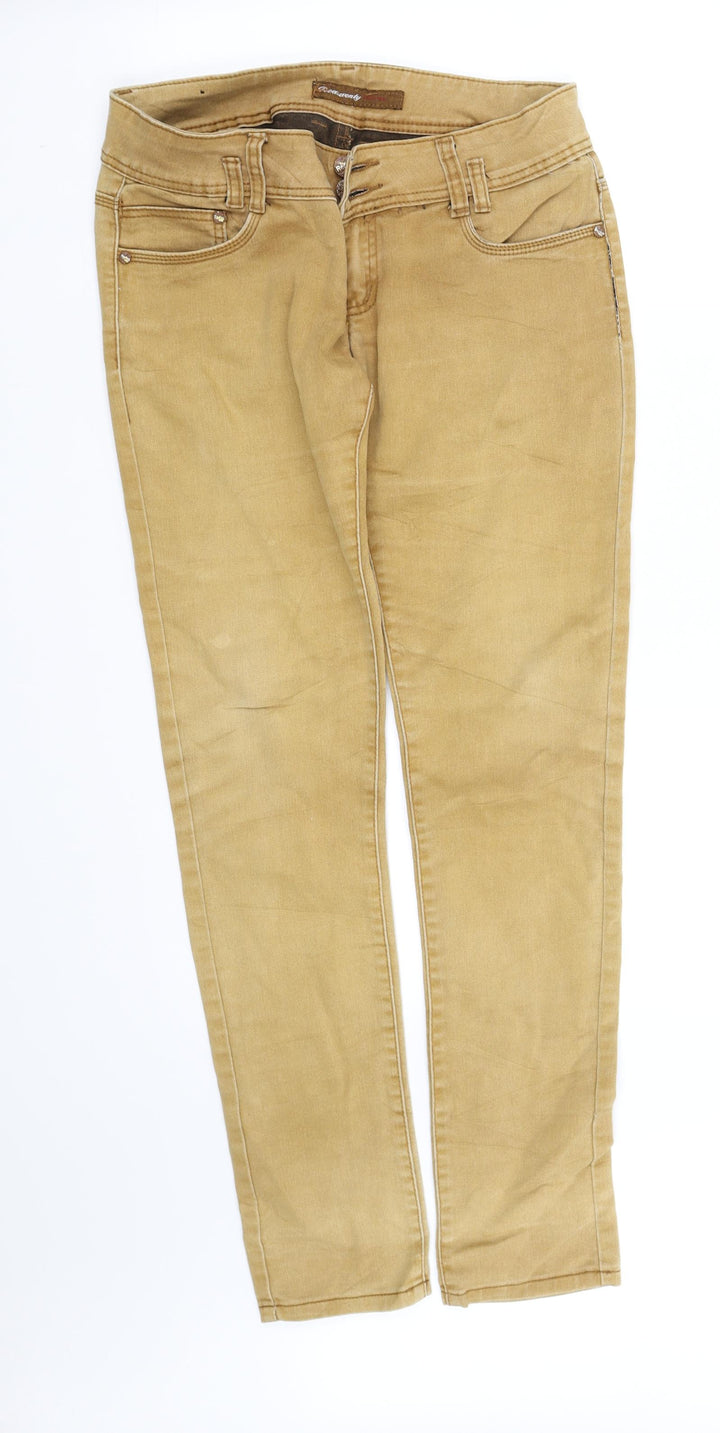 pre worn Womens Beige   Straight Jeans Size L L33 in