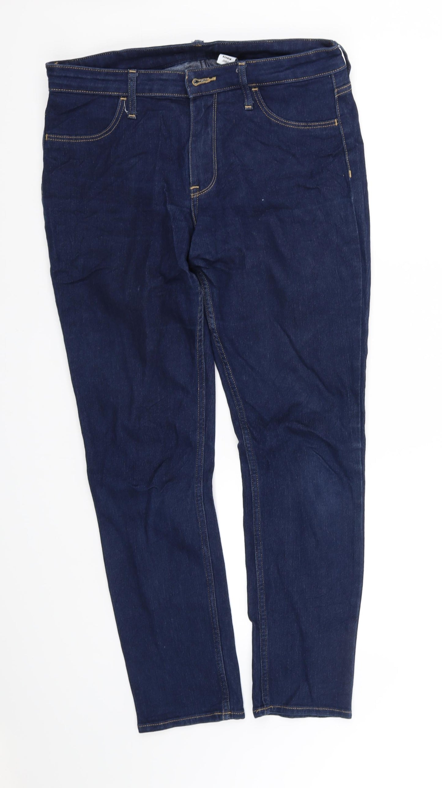H&M Womens Blue   Straight Jeans Size 12 L29 in