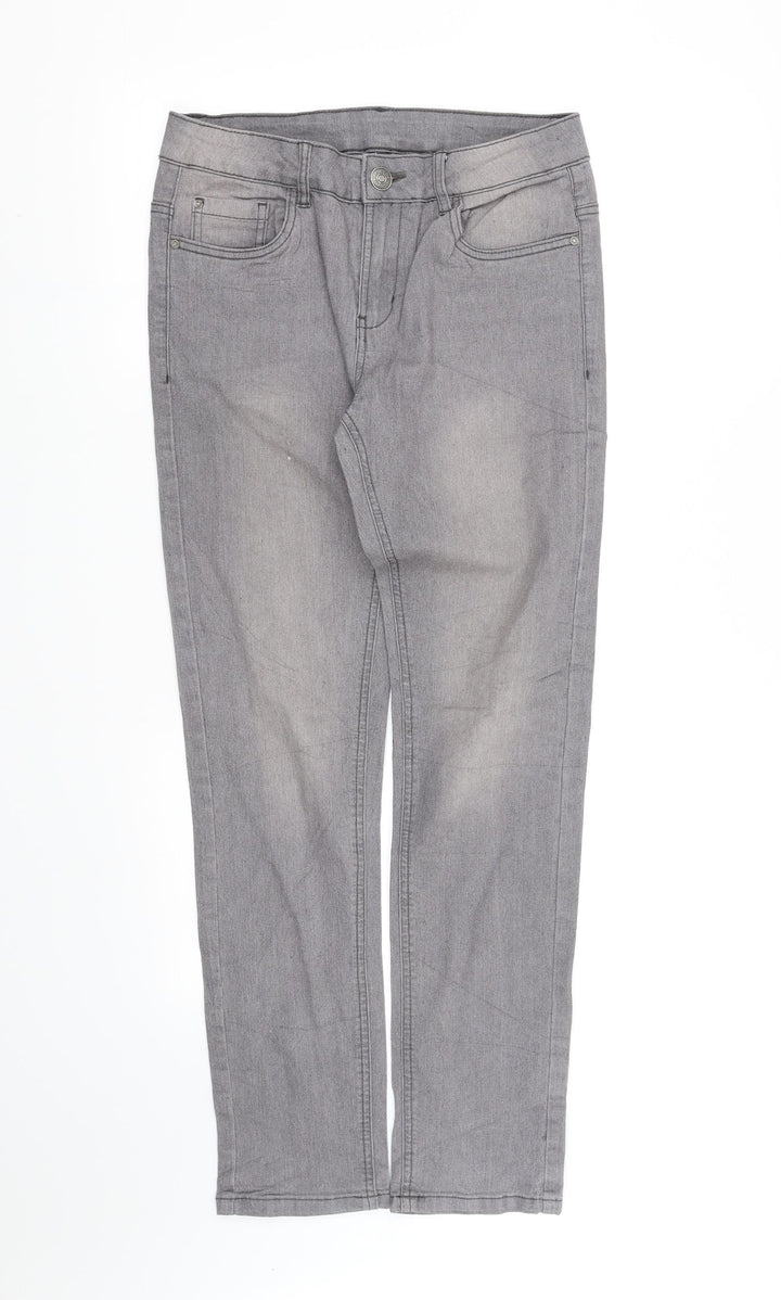 pre worn Womens Grey   Straight Jeans Size S L32 in