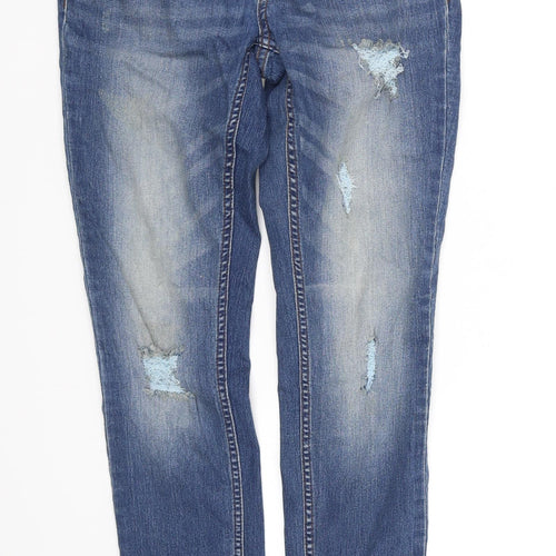 Jaqueline deYong Womens Blue   Straight Jeans Size M L32 in
