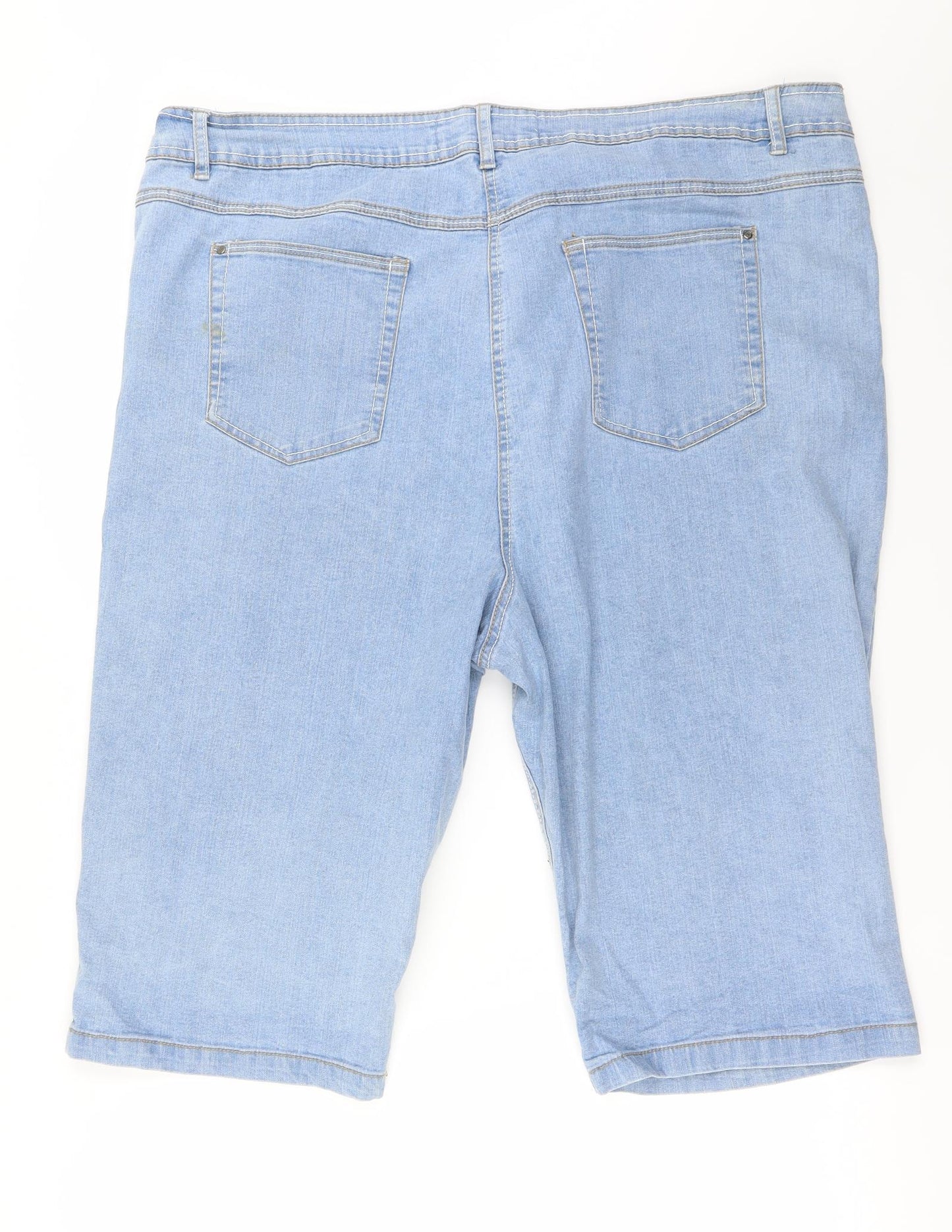 short Womens Blue   Cut-Off Shorts Size 22