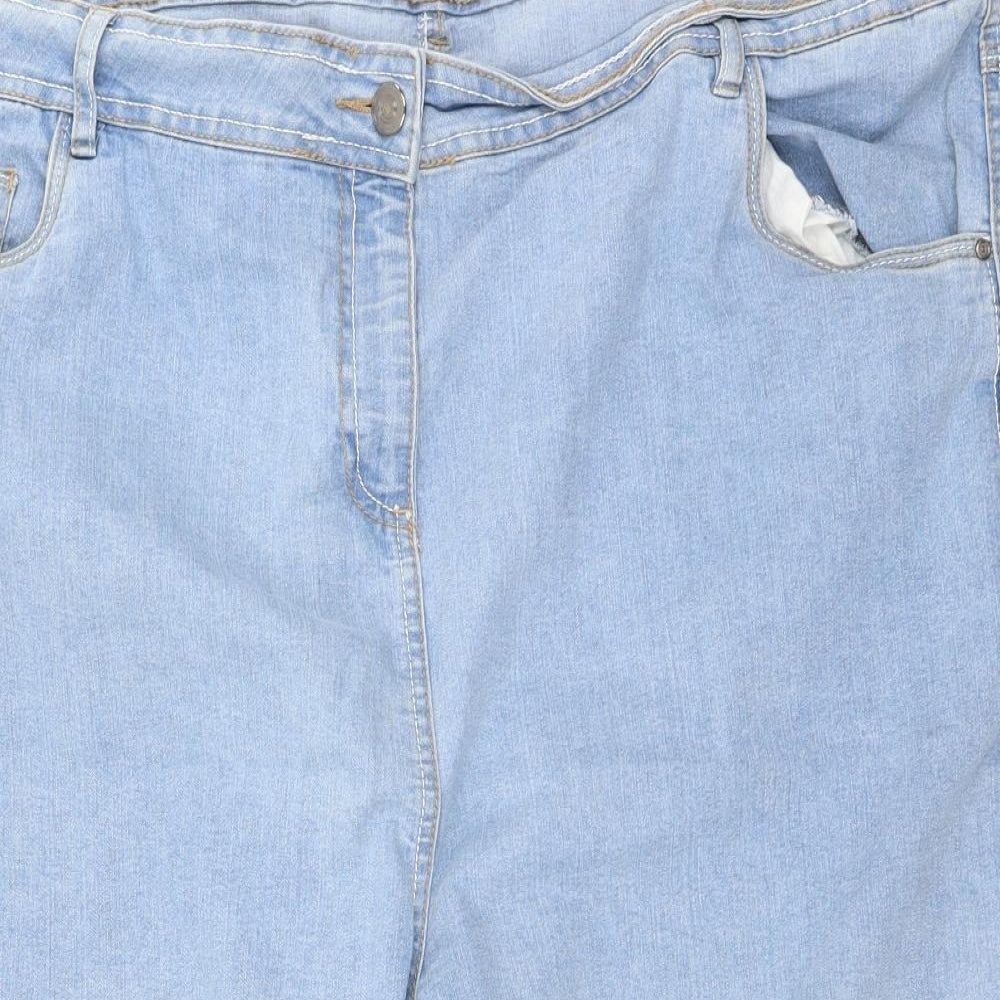 short Womens Blue   Cut-Off Shorts Size 22