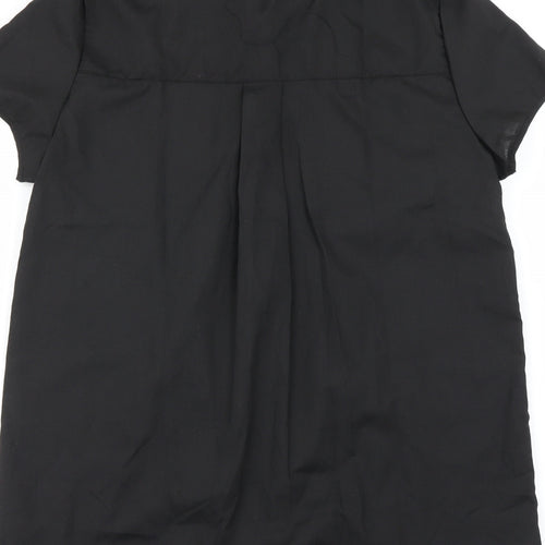 Preworn Womens Black   Basic Button-Up Size M