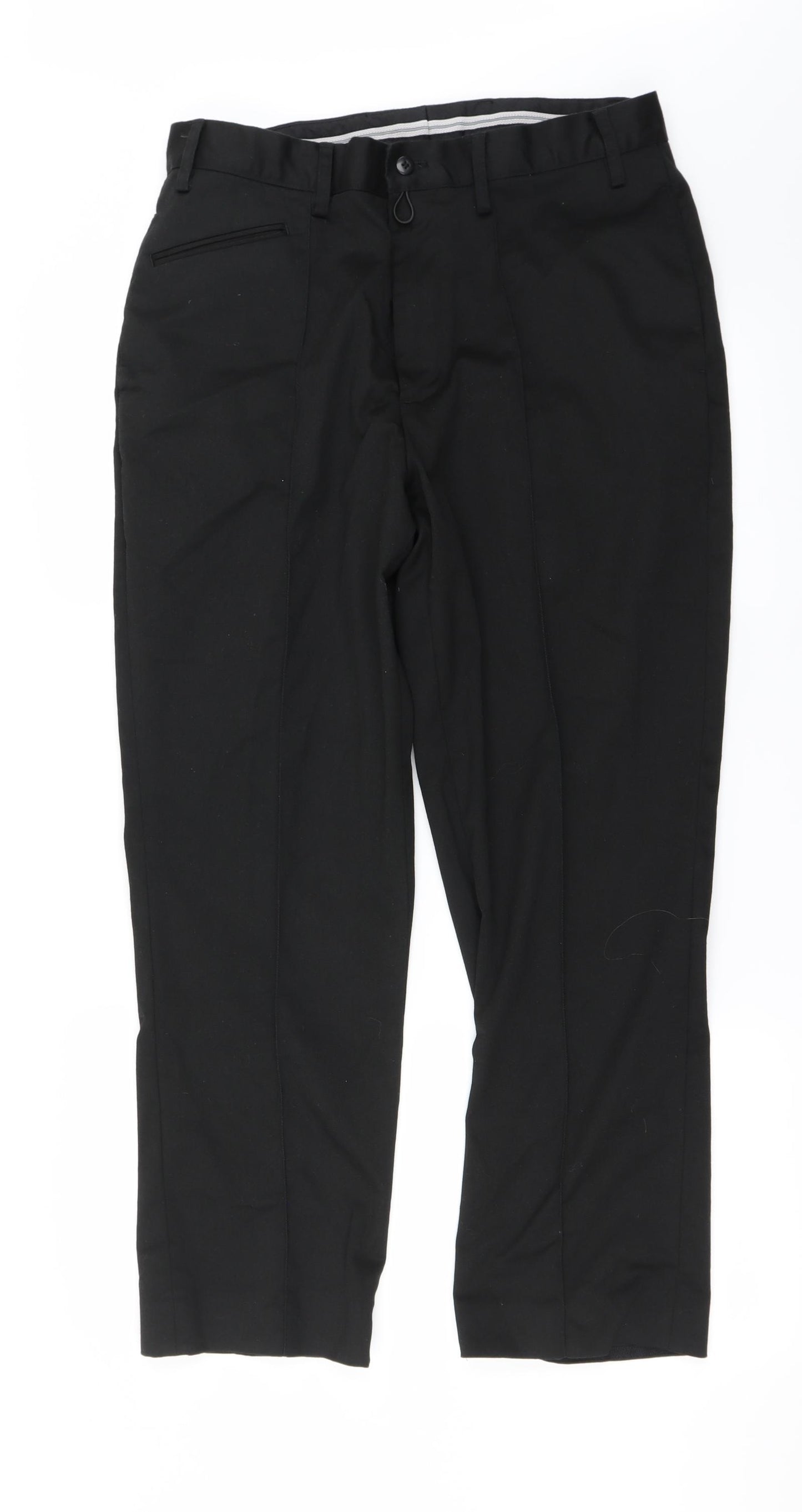 Preworn Womens Black   Trousers  Size 32 in L25 in