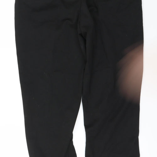 Preworn Womens Black   Trousers  Size 32 in L25 in
