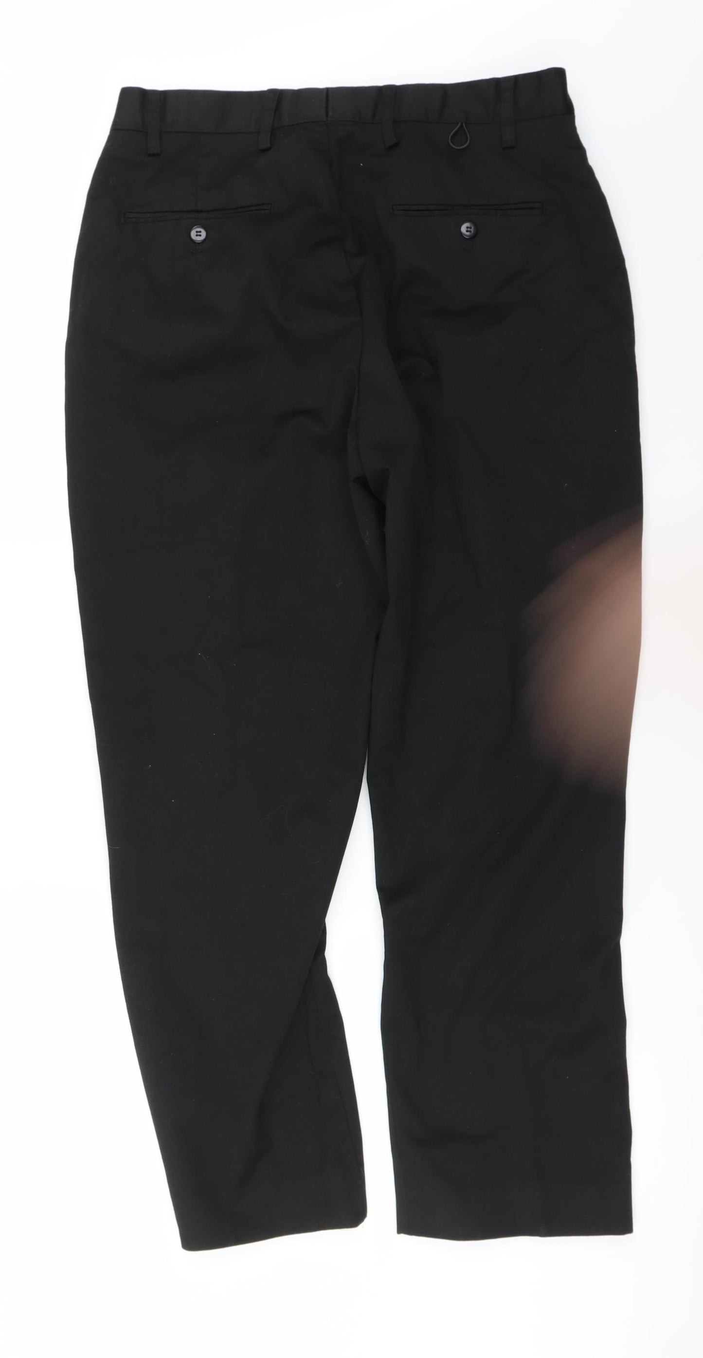 Preworn Womens Black   Trousers  Size 32 in L25 in