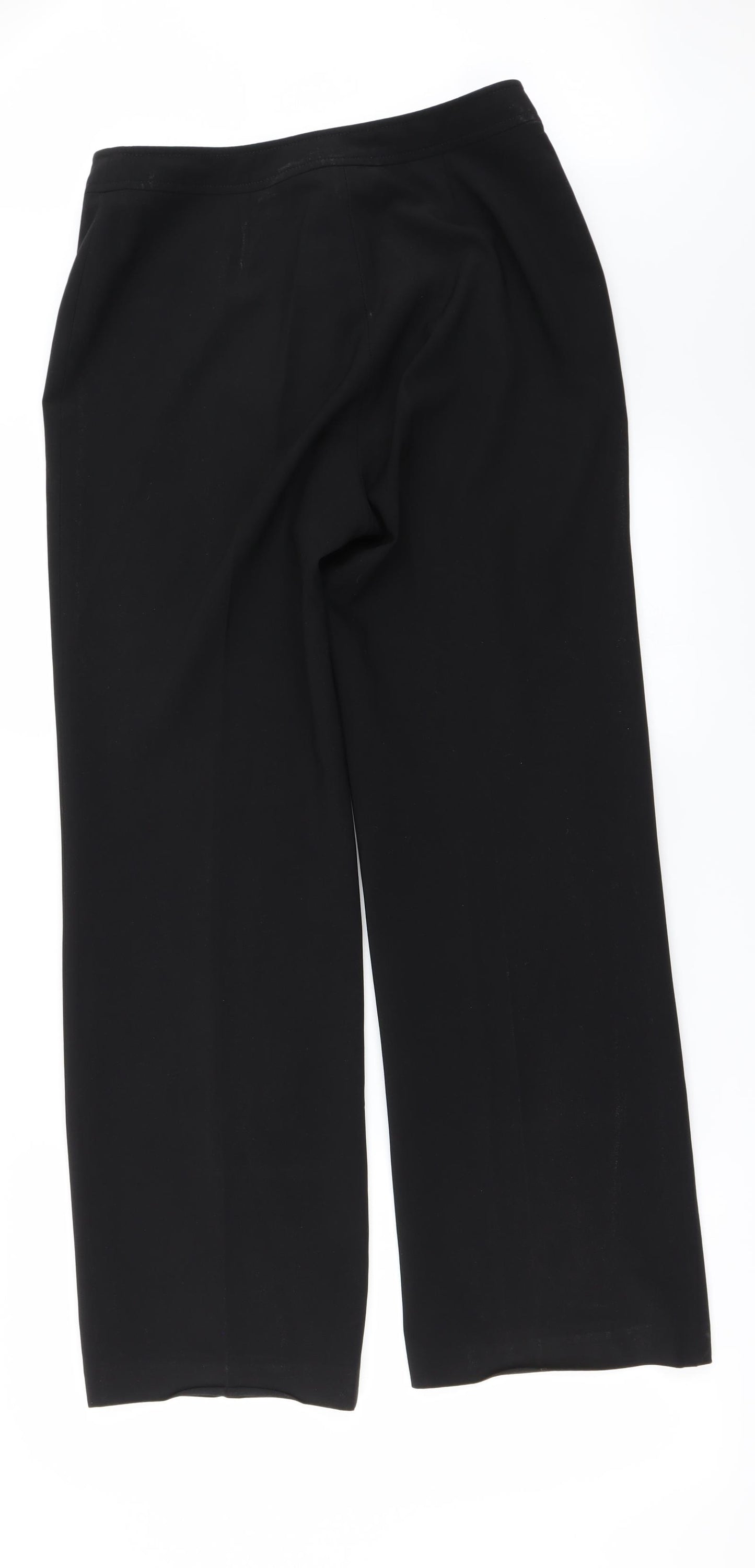 Preworn Womens Black   Trousers  Size 12 L26 in