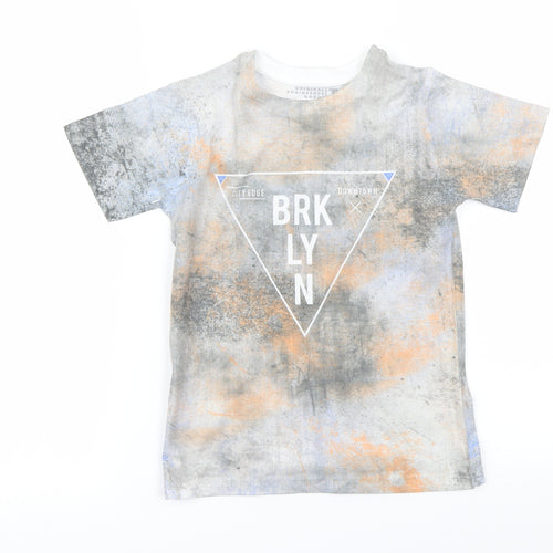 TU Boys Grey   Basic T-Shirt Size 8 Years