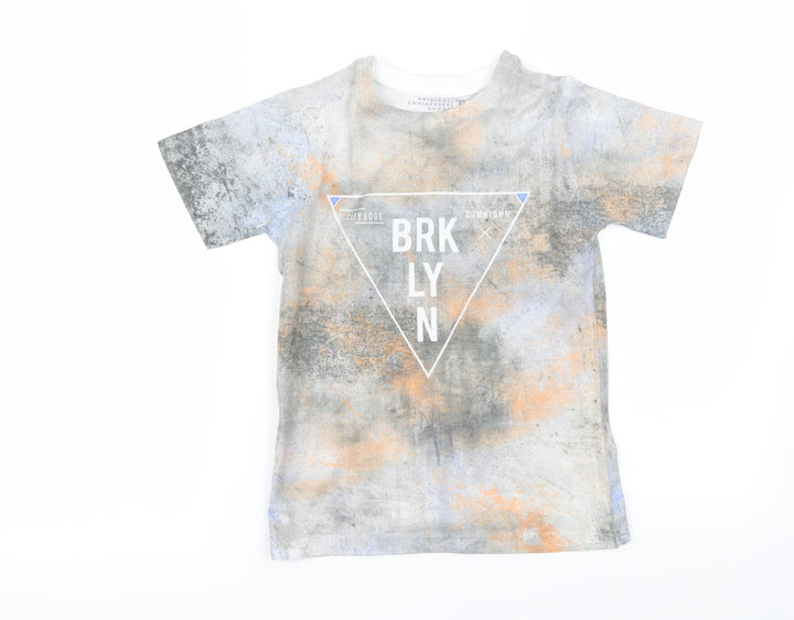 TU Boys Grey Basic T-Shirt Size 8 Years