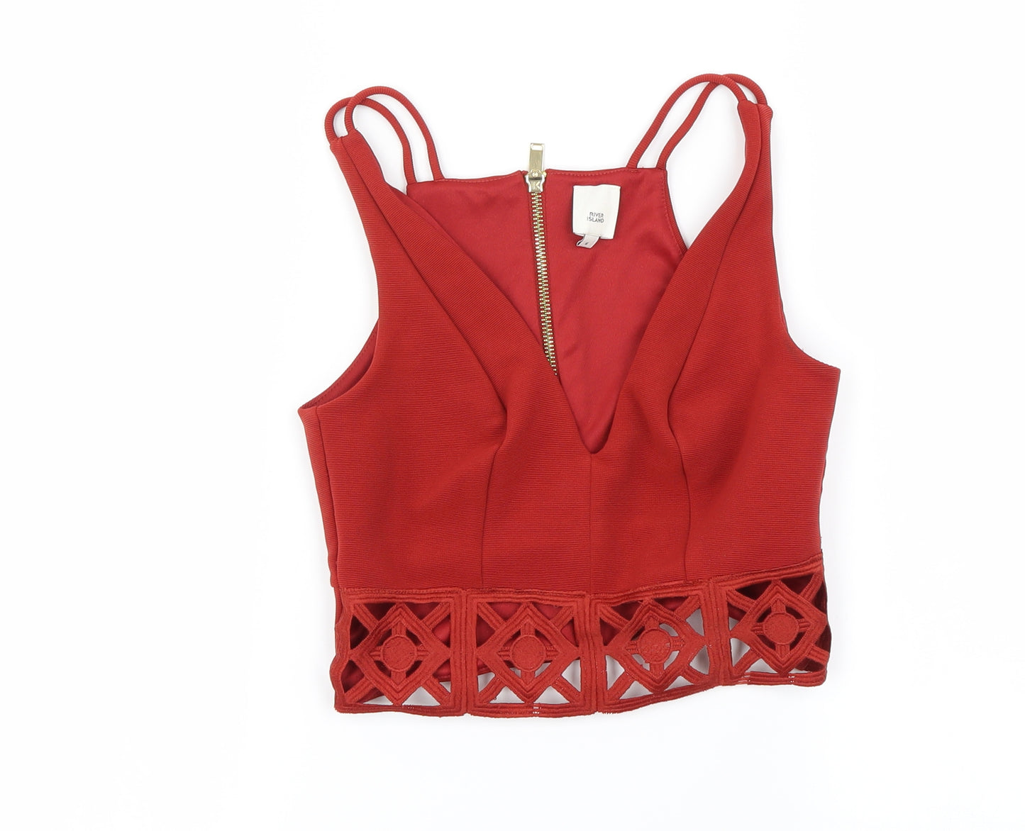 River Island Womens Red   Basic T-Shirt Size 6