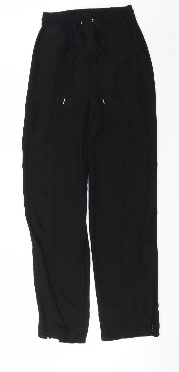 H&M Womens Black   Trousers  Size 4 L26 in