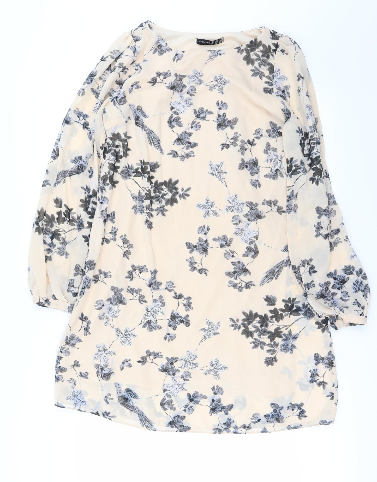 Atmosphere Womens Pink Floral  Basic Blouse Size 10