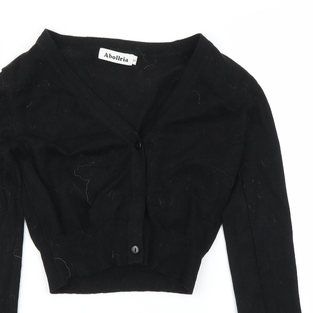 Abollria  Womens Black   Cardigan Jumper Size S
