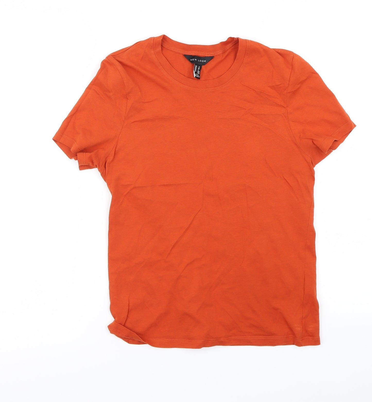 New Look Womens Orange   Basic T-Shirt Size 8