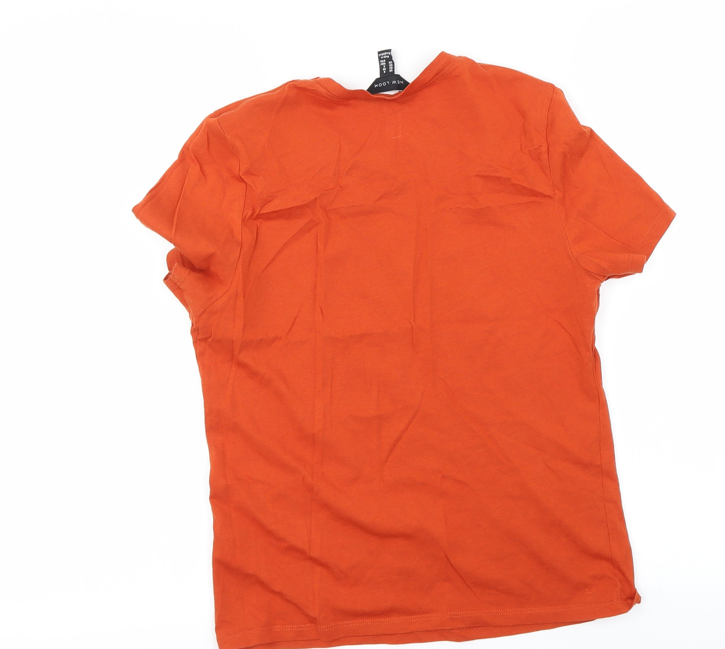New Look Womens Orange   Basic T-Shirt Size 8