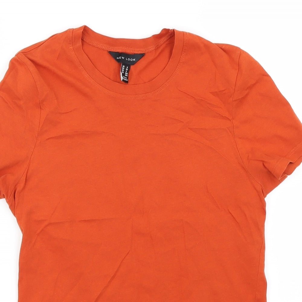 New Look Womens Orange   Basic T-Shirt Size 8
