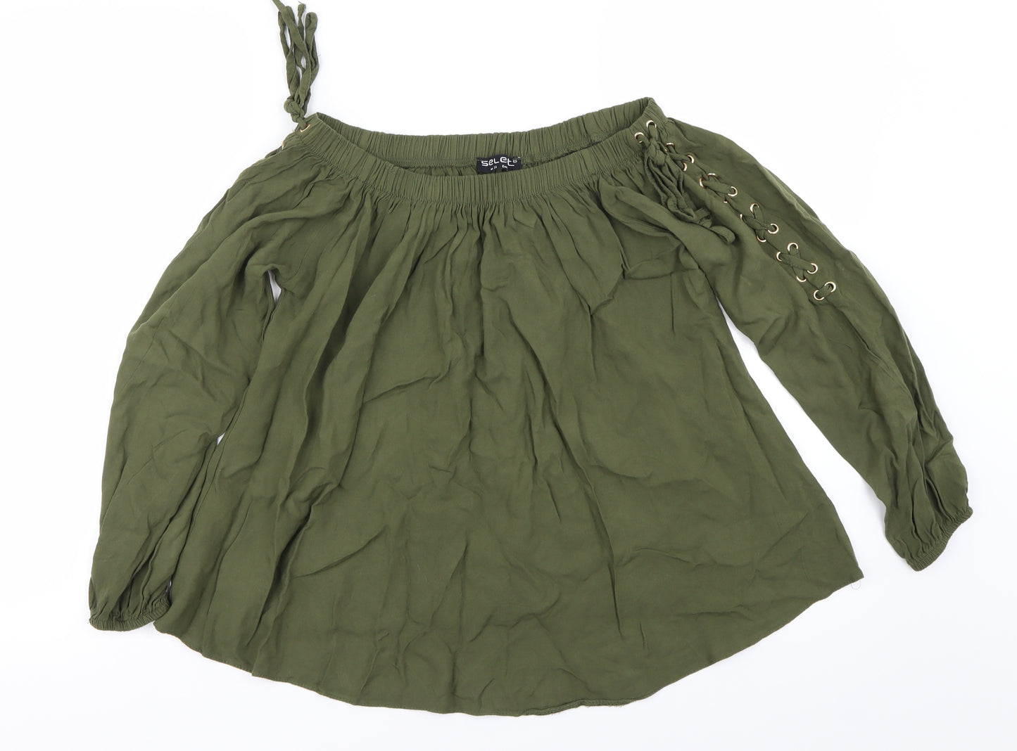 Select Womens Green   Basic T-Shirt Size 12