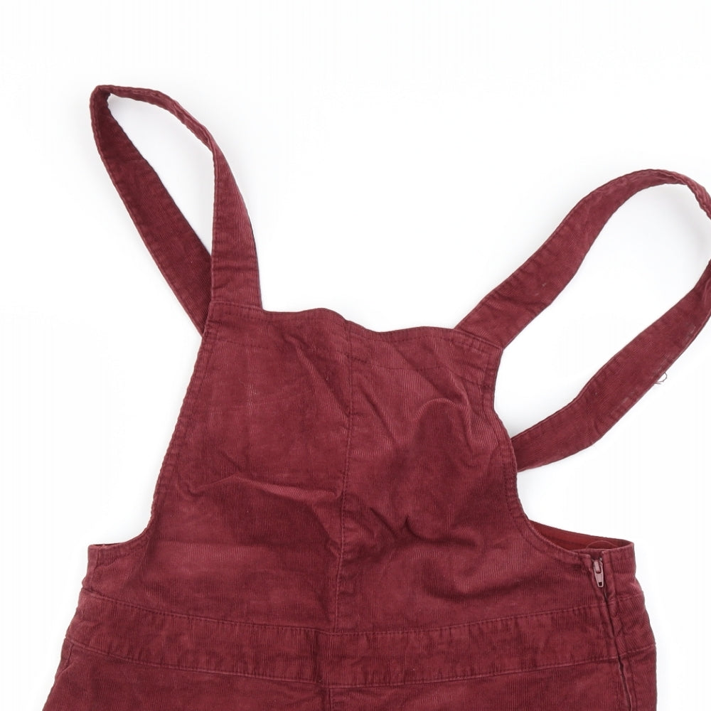 H&M Womens Red   Dungaree One-Piece Size 12