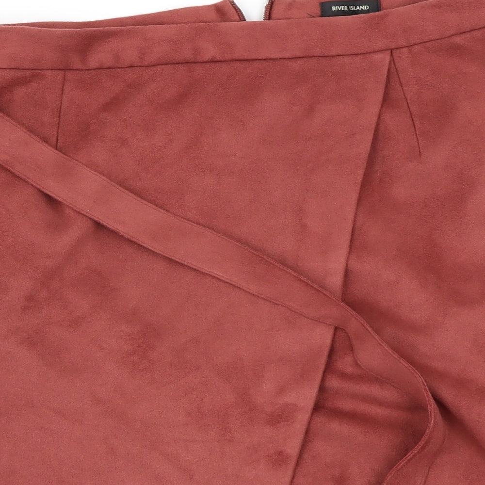 River Island Womens Red   A-Line Skirt Size 10