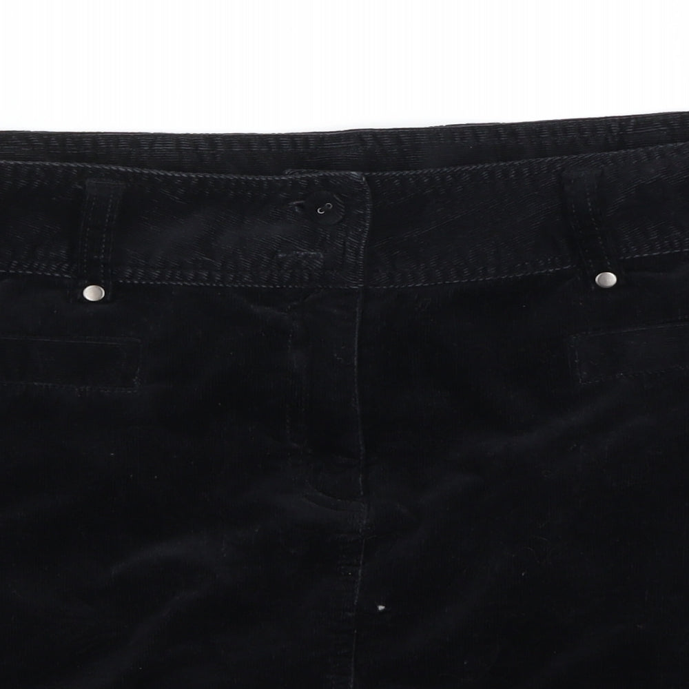 M&Co Womens Black   A-Line Skirt Size 18