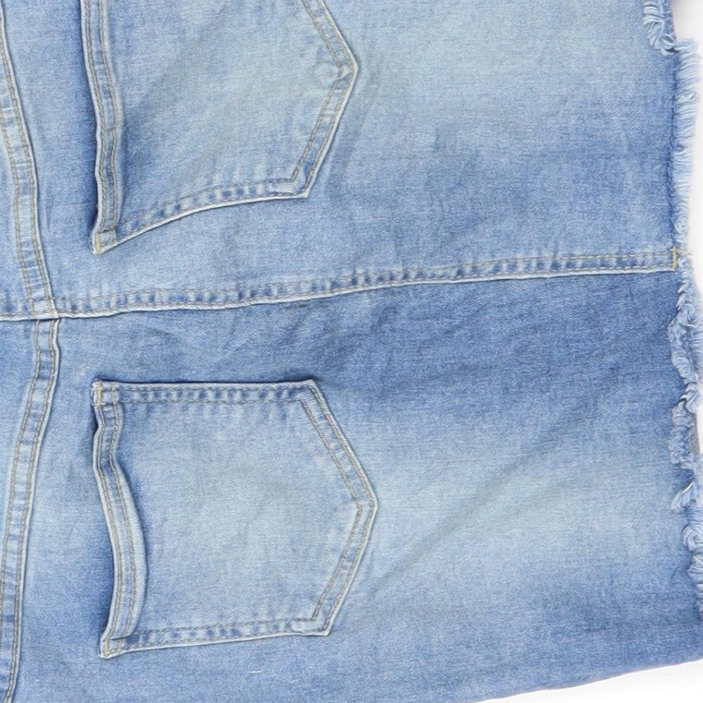 parisian Womens Blue   A-Line Skirt Size 8