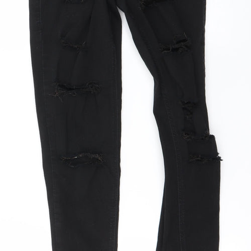 Topshop Mens Black   Skinny Jeans Size 28 in L24 in
