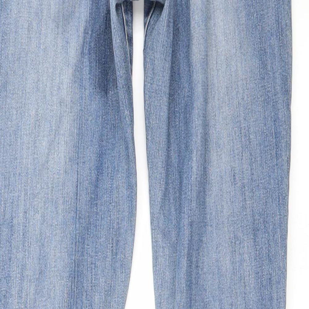 Preworn Womens Blue   Straight Jeans Size 10XL L28 in
