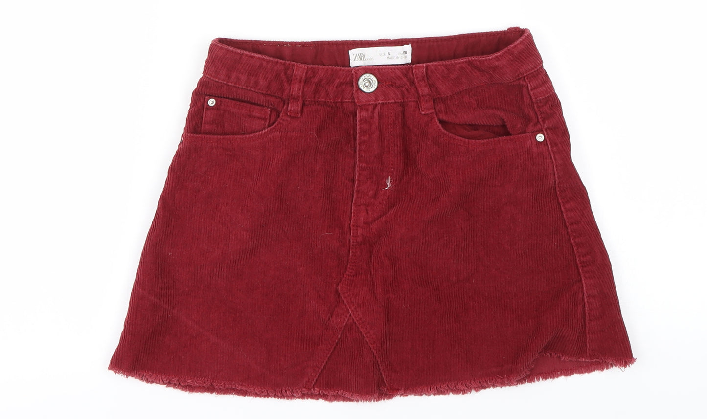 Zara Girls Red   A-Line Skirt Size 8 Years