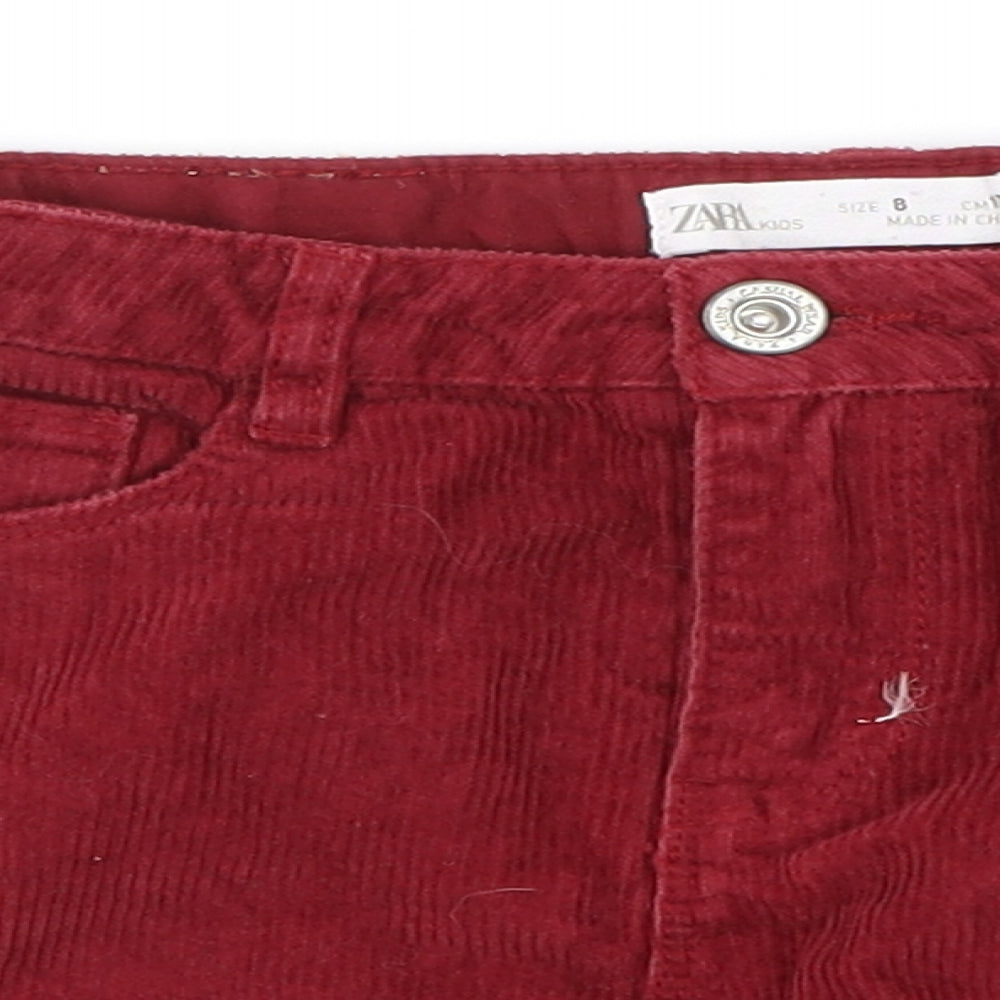 Zara Girls Red   A-Line Skirt Size 8 Years