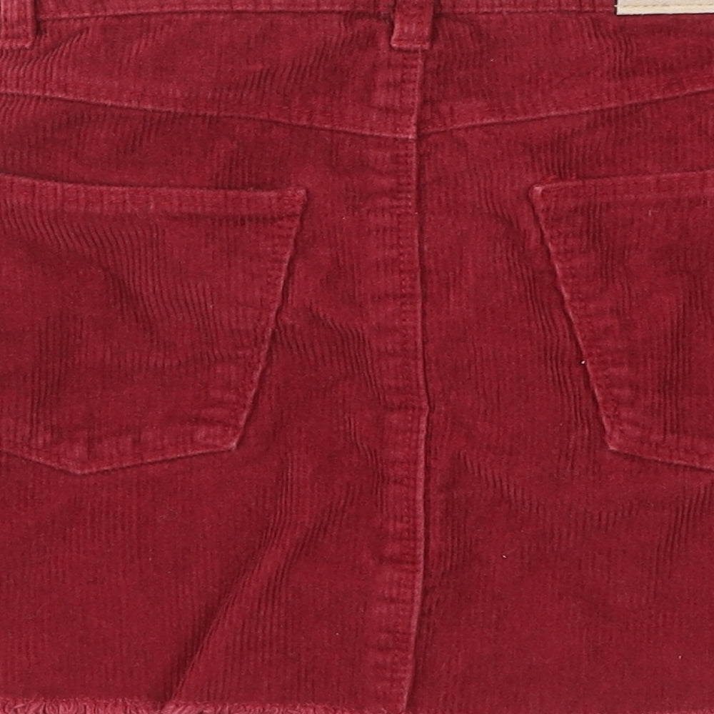 Zara Girls Red   A-Line Skirt Size 8 Years