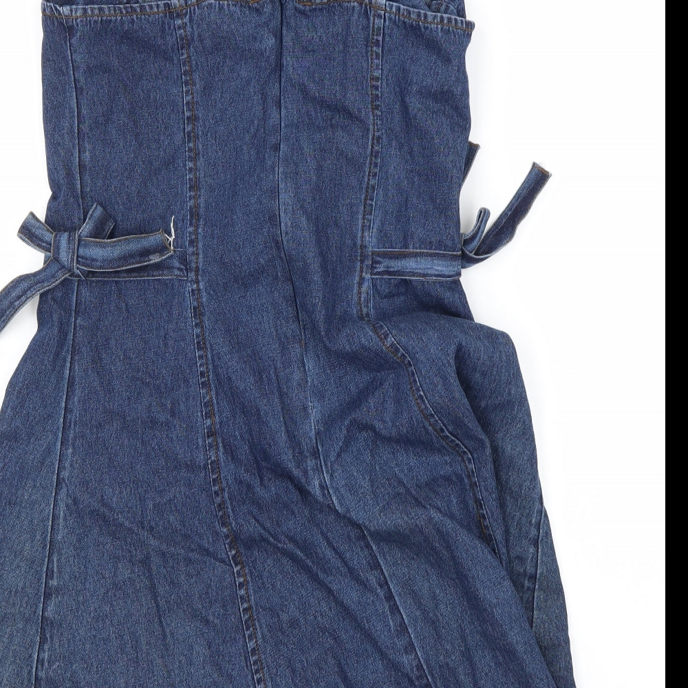 Marks and Spencer Girls Blue   Dungaree One-Piece Size 12-13 Years