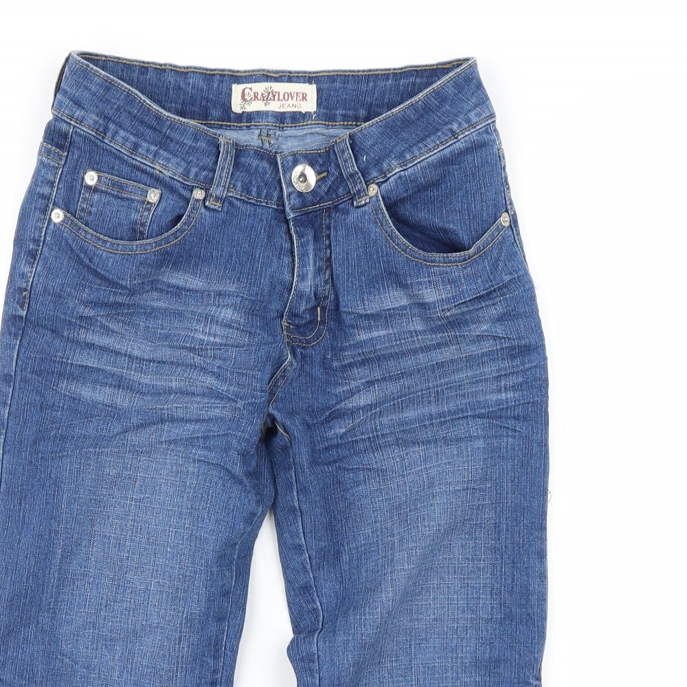 Preworn Womens Blue   Straight Jeans Size 23 in L20 in