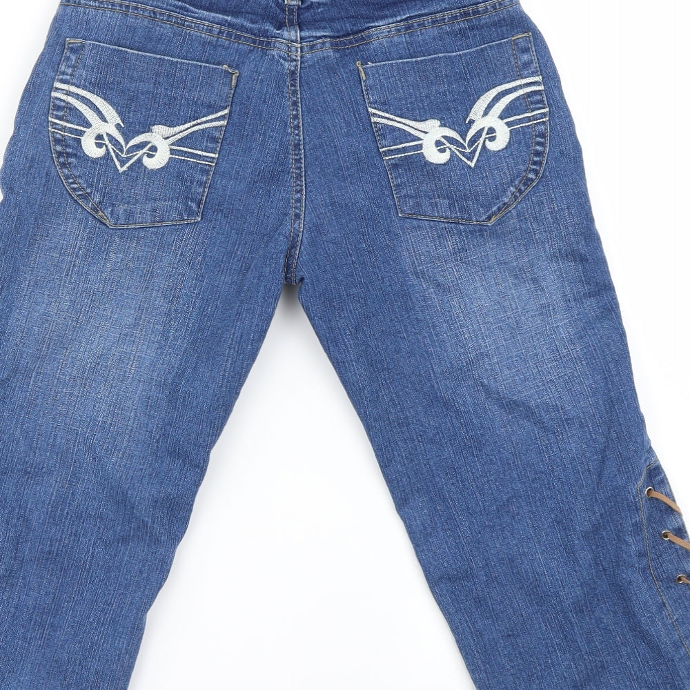 Preworn Womens Blue   Straight Jeans Size 23 in L20 in