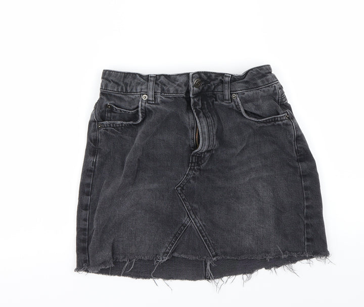 Preworn Womens Black A-Line Skirt Size 23 in