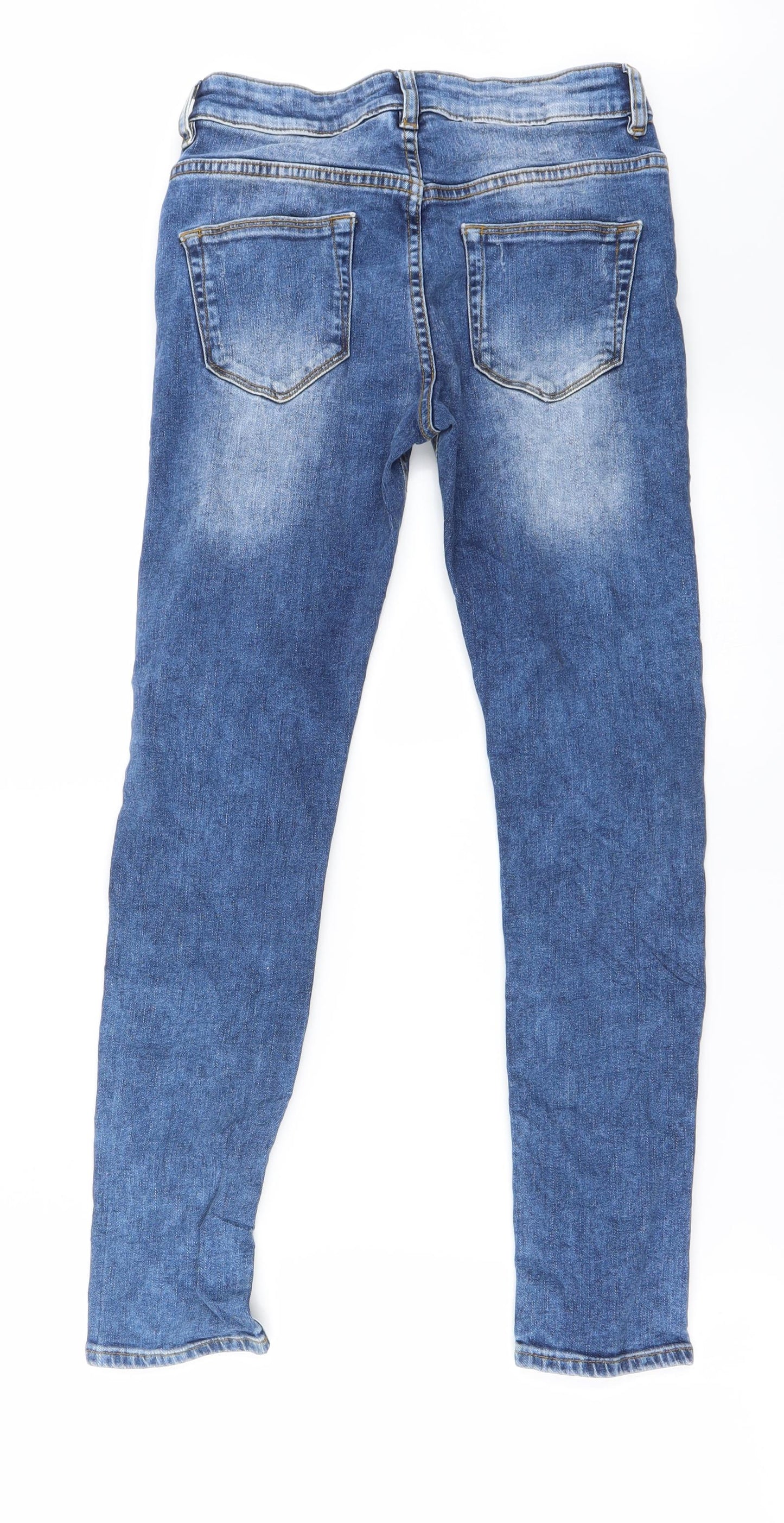 Preworn Womens Blue   Straight Jeans Size 23 in L24 in