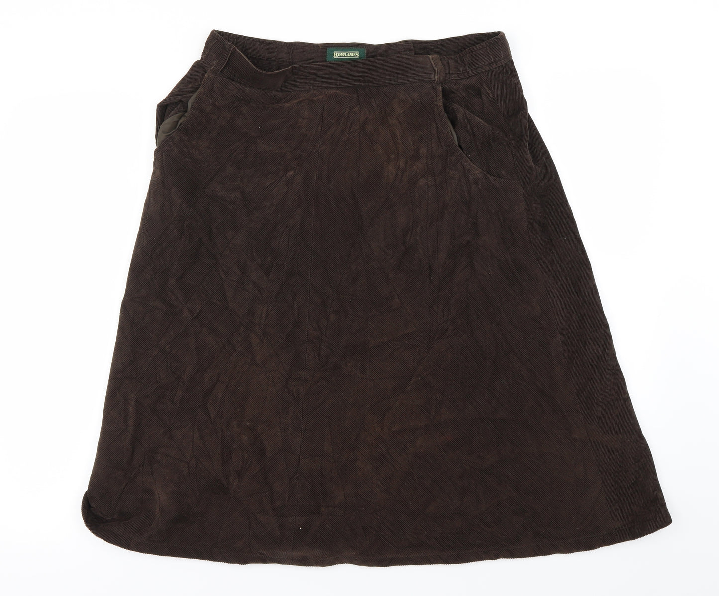 ROWLANDS  Womens Brown   A-Line Skirt Size 20